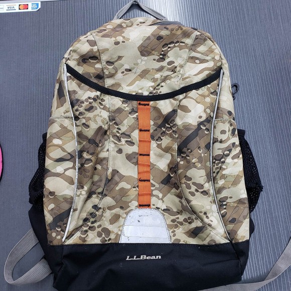 L.L. Bean Bags Ll Bean Brown Camouflage Camo Backpack As Is Poshmark